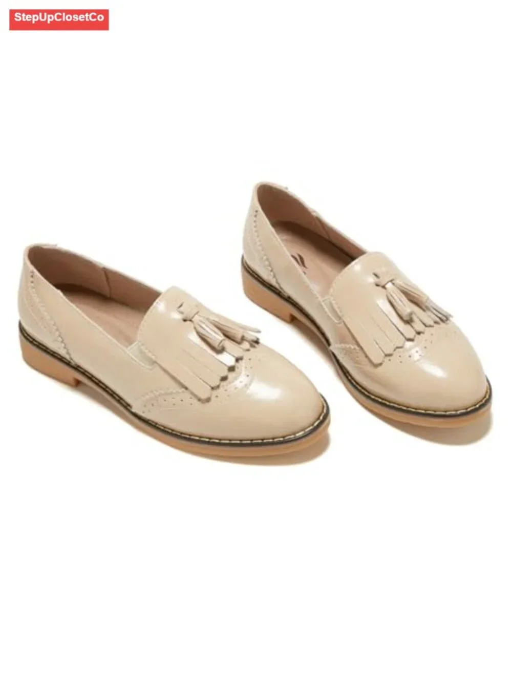 Leather Penny Loafers Slip On Wingtip Oxfords Tassel Work Office